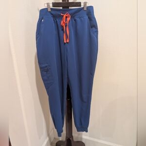 Figs Scrubs Jogger Pants in Blue - Size L